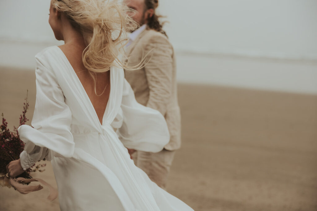 Cinematic Beach Elopement at Canon Beach, OR