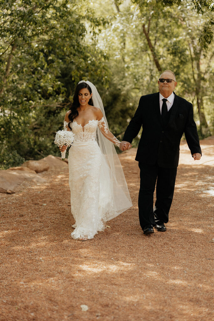 bride walking down the aisle