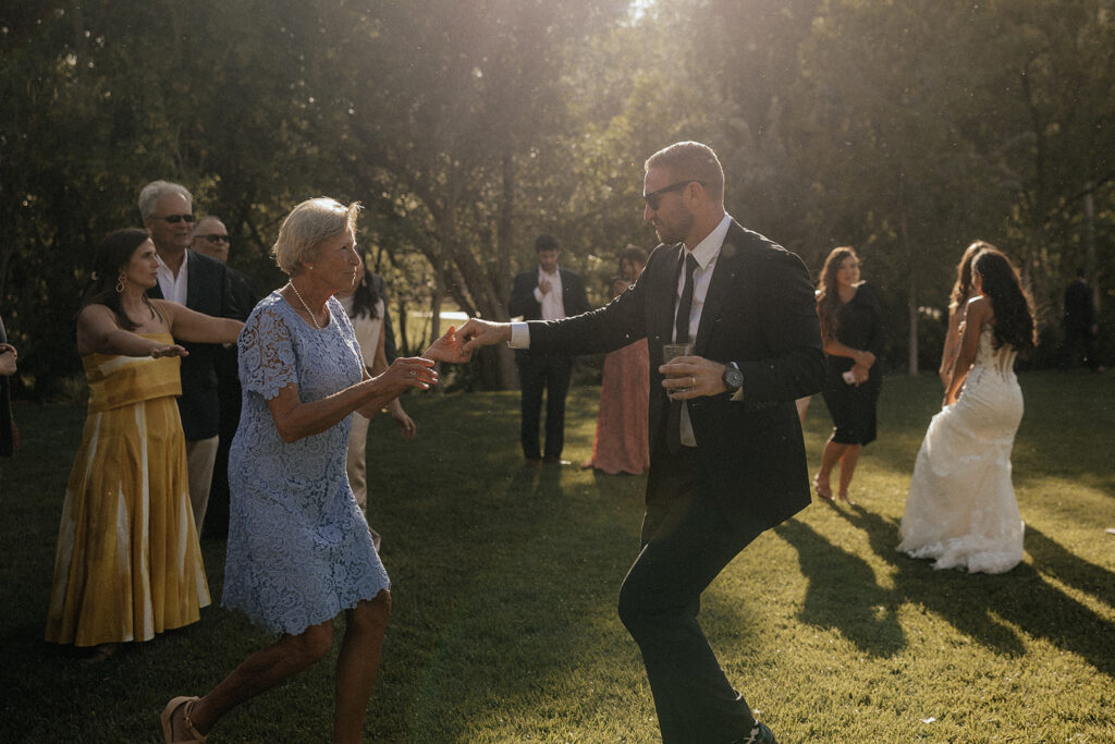 groom dancing with his mom