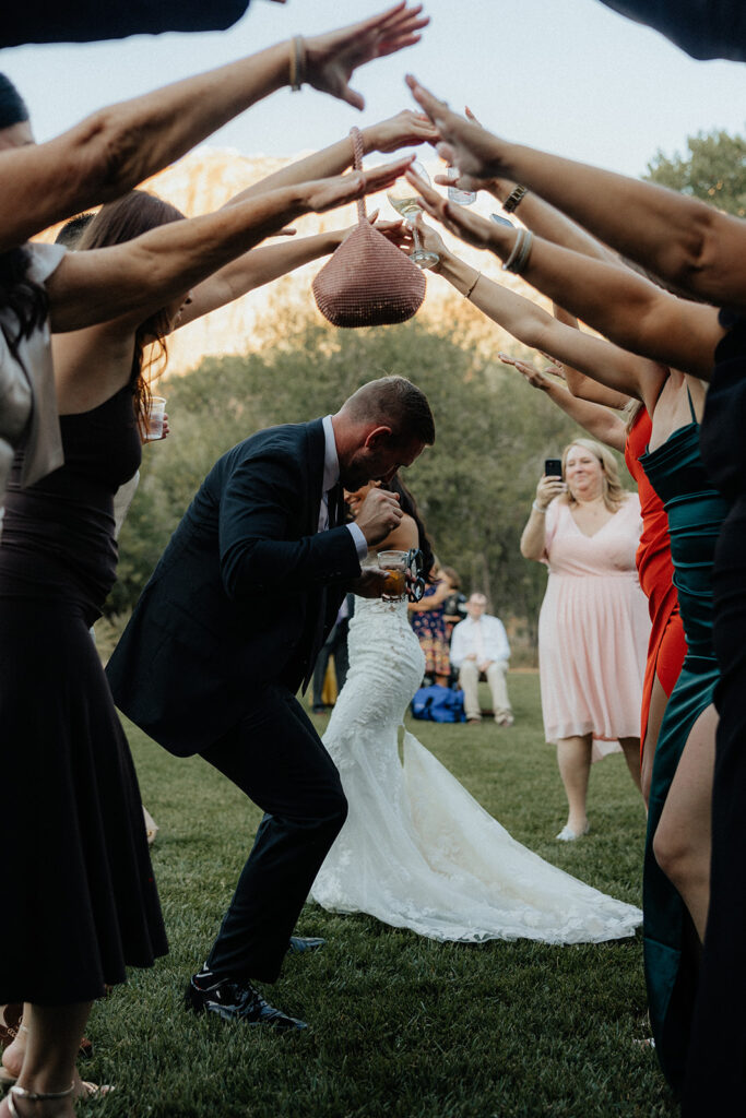 groom dancing at the wedding party