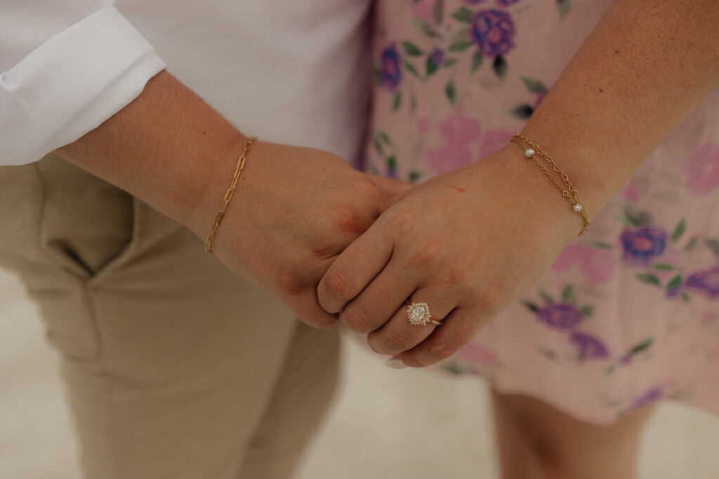 closeup shot of the wedding ring