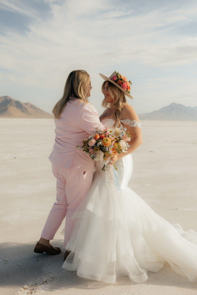 couple dancing at their elopement 