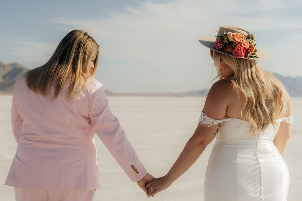 happy couple at their Playful Elopement