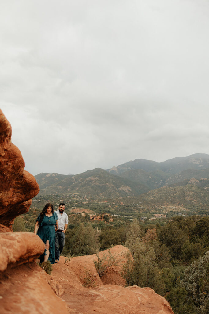 couple holding hands during their photoshoot