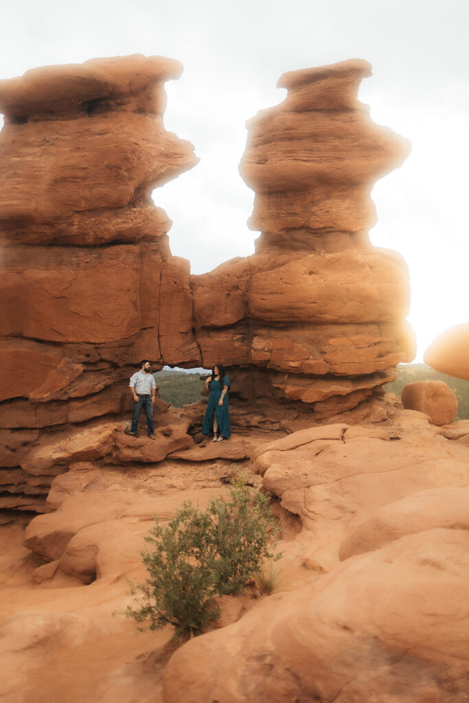 Adventurous & Candid Engagement Photos at Garden of the Gods, CO