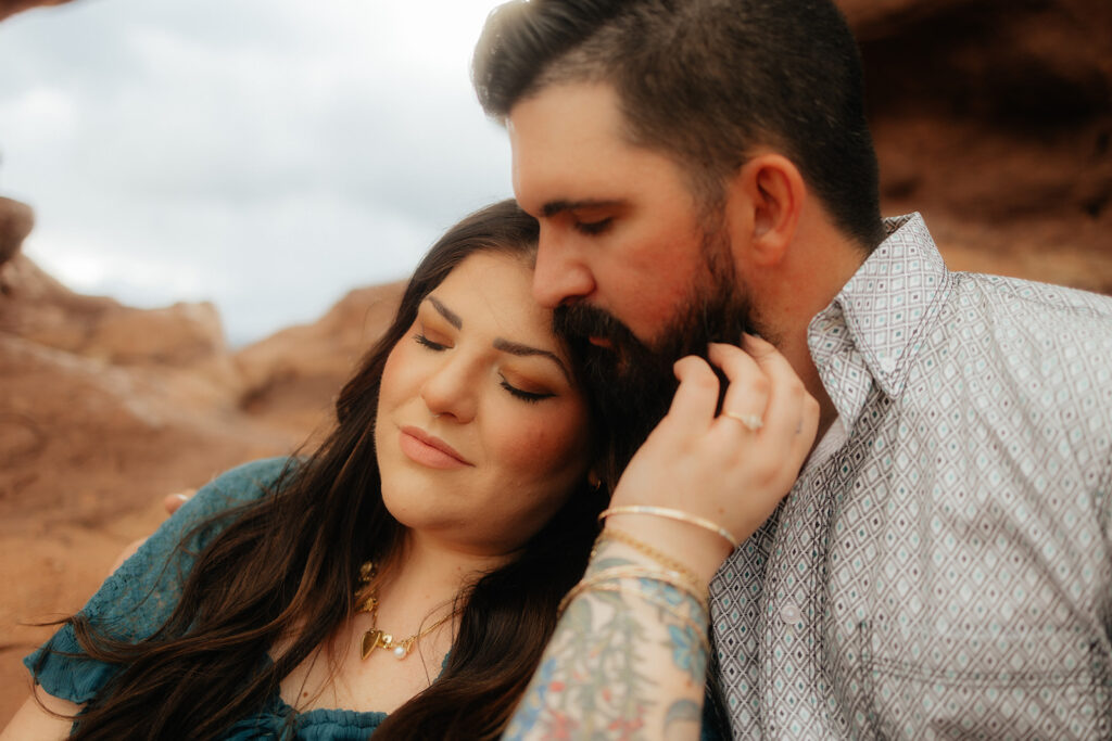 Adventurous & Candid Engagement Photos at Garden of the Gods, CO