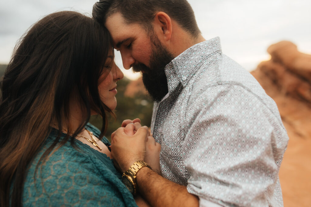 Adventurous & Candid Engagement Photos at Garden of the Gods, CO