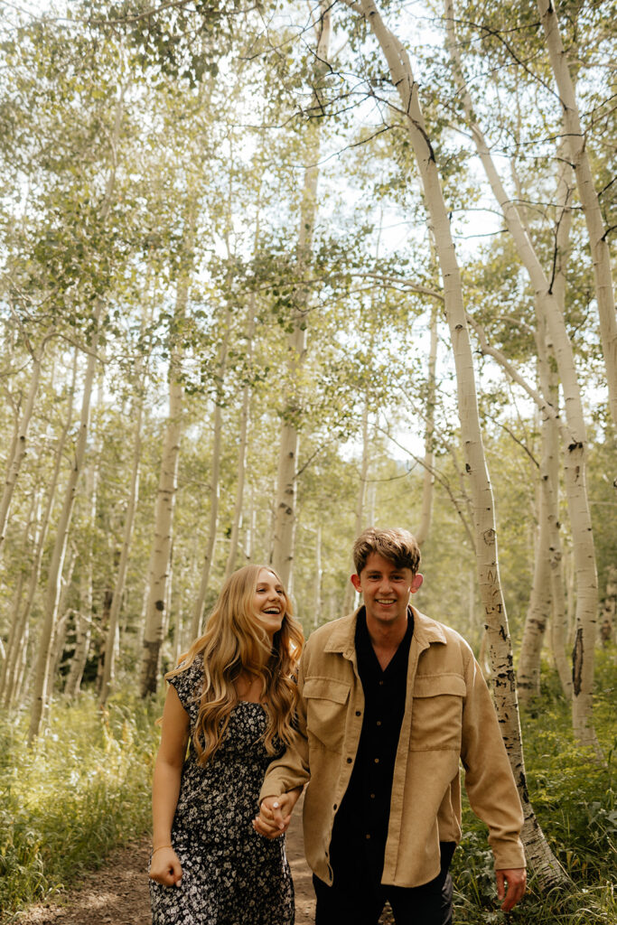 Romantic Engagement Session at Big Cottonwood Canyon