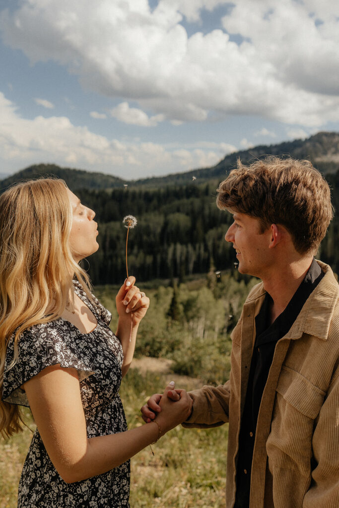 Romantic Engagement Session at Big Cottonwood Canyon