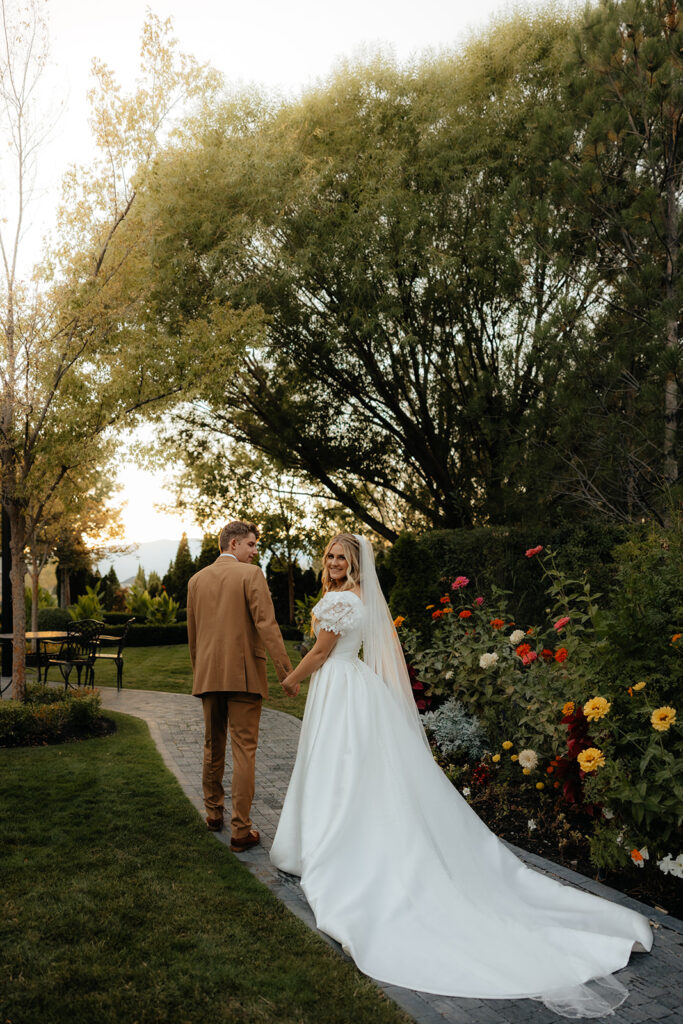bride and groom at their ceremony