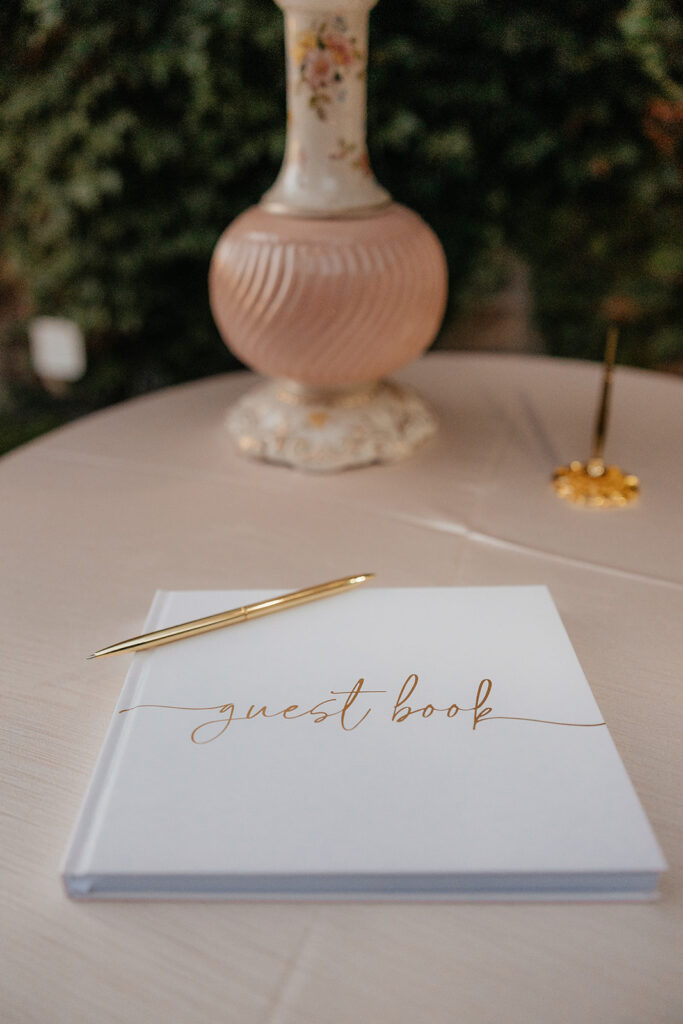 beautiful and luxurious details at the reception