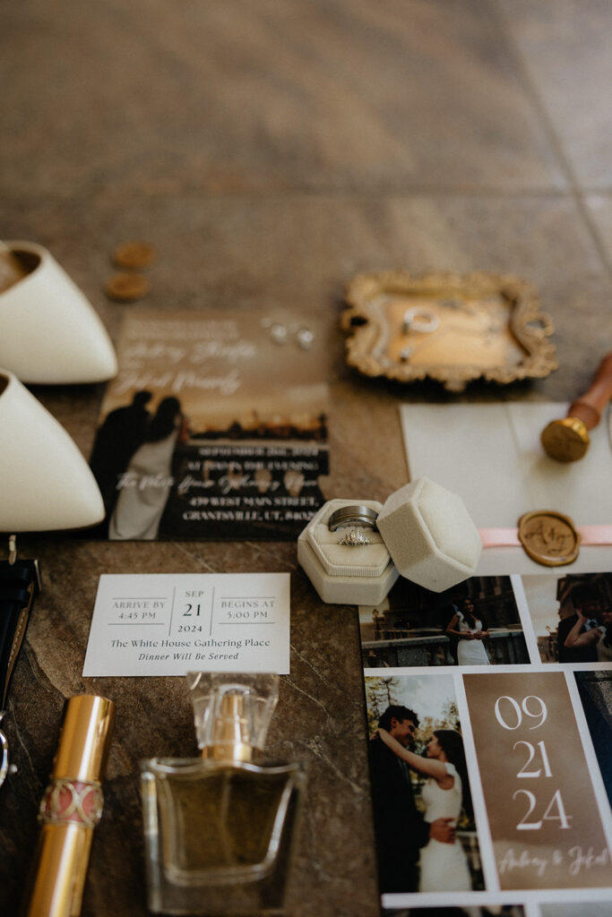 elegant details at the timeless wedding