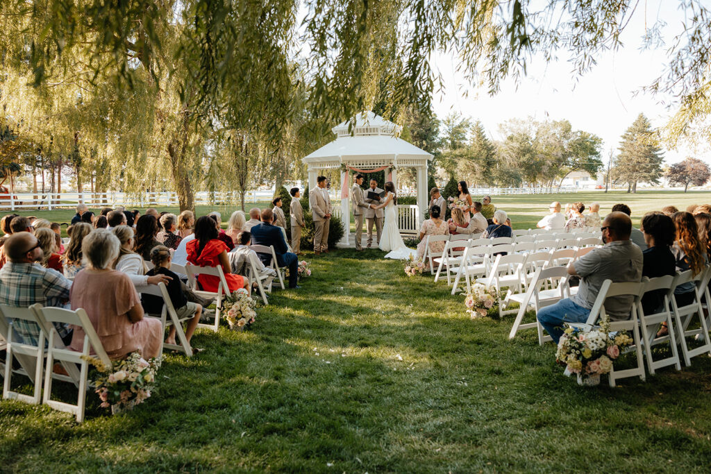 cute couple at their dream wedding ceremony