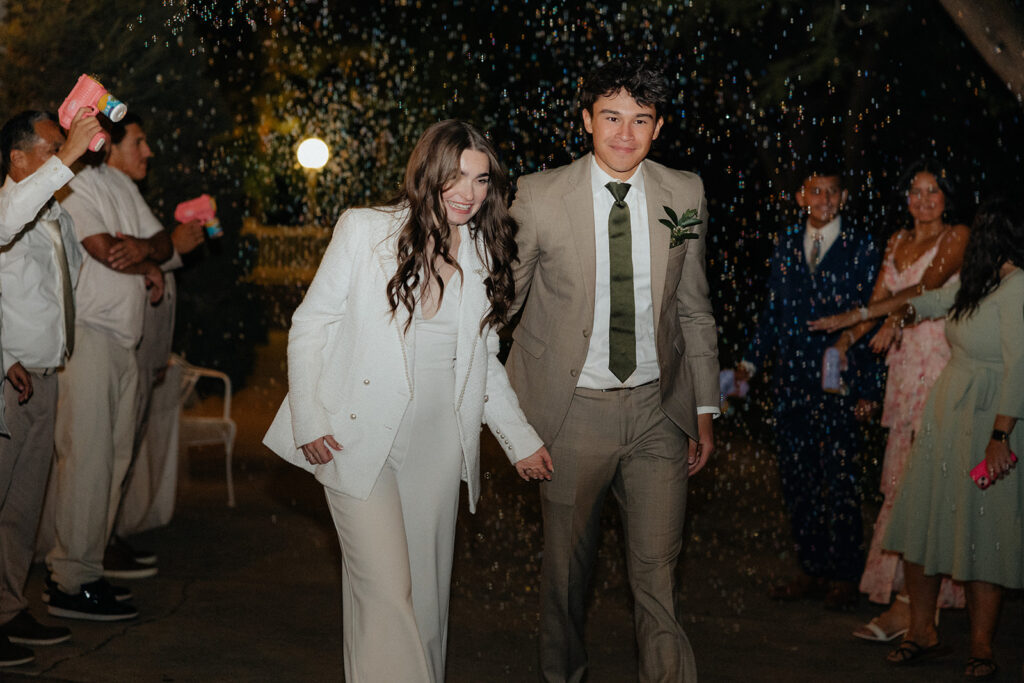fun couple send off
