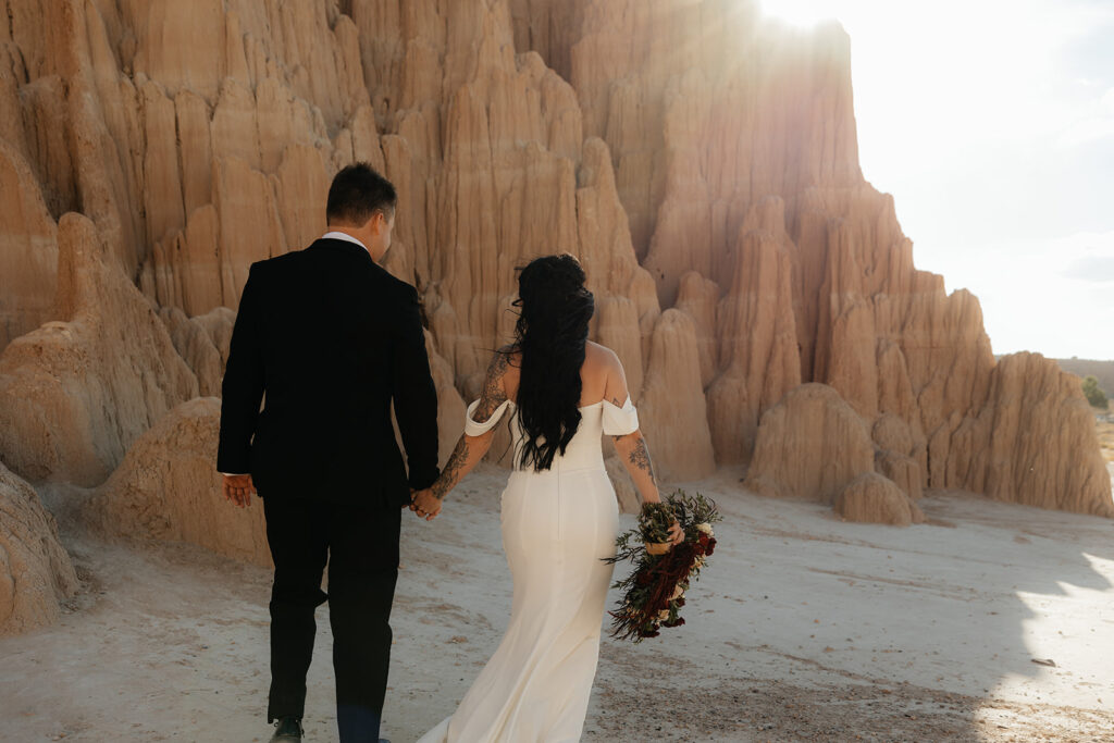 Chic, Adventurous, and Totally Theirs: Kyle & Kaylie’s Cathedral Gorge State Park Elopement