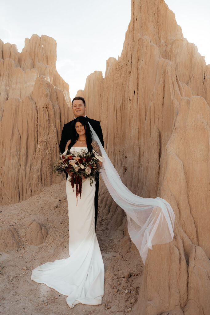 stunning picture of the newlyweds