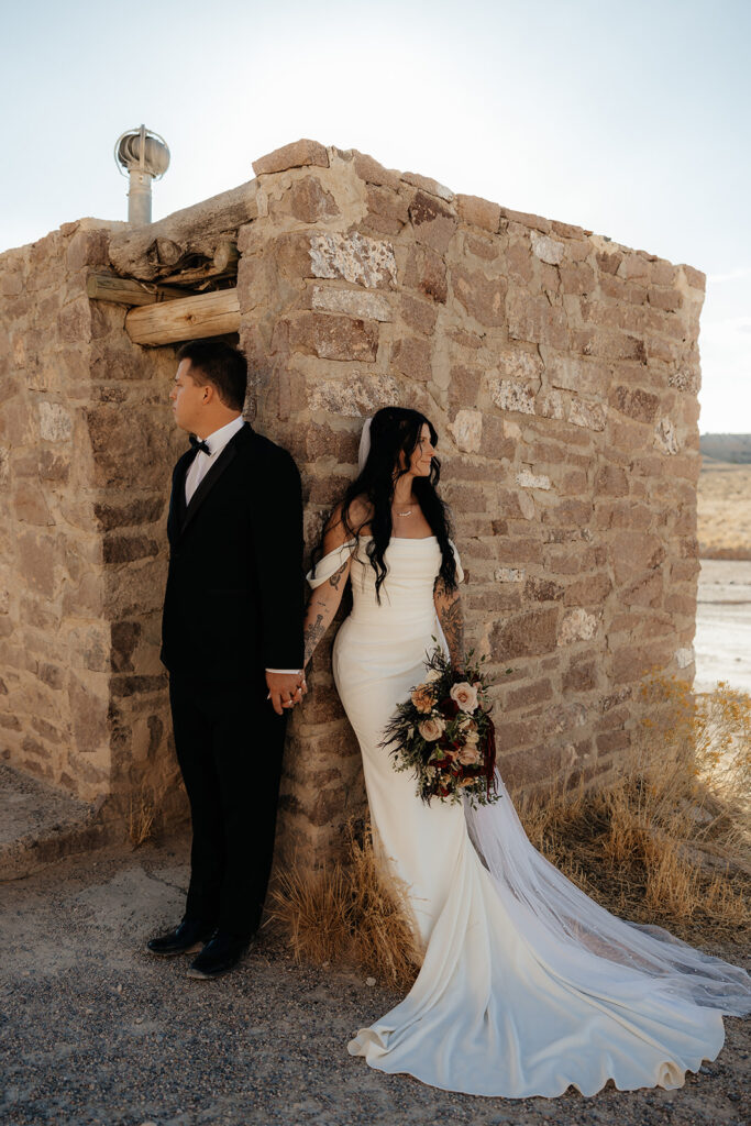 stunning picture of the newlyweds