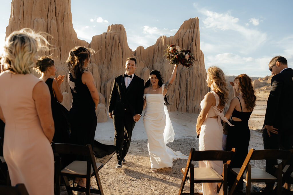 Chic, Adventurous, and Totally Theirs: Kyle & Kaylie’s Cathedral Gorge State Park Elopement