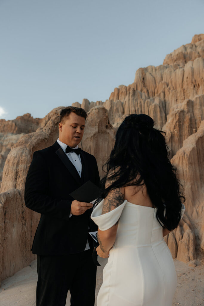 Chic, Adventurous, and Totally Theirs: Kyle & Kaylie’s Cathedral Gorge State Park Elopement