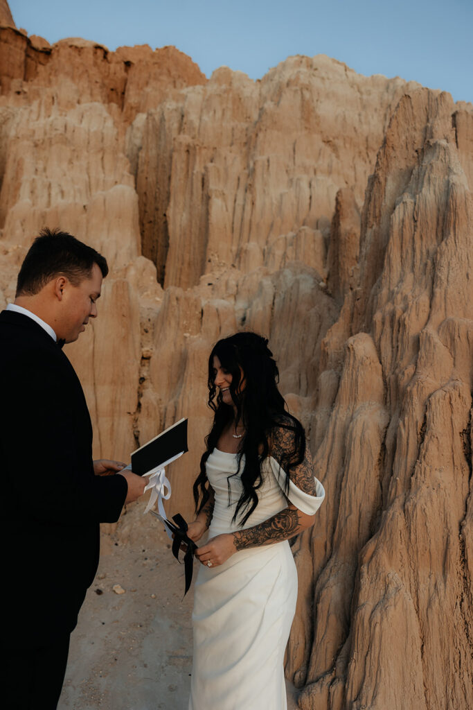 Chic, Adventurous, and Totally Theirs: Kyle & Kaylie’s Cathedral Gorge State Park Elopement