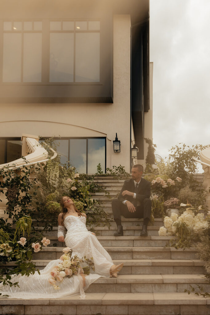 happy couple at their dream wedding in utah
