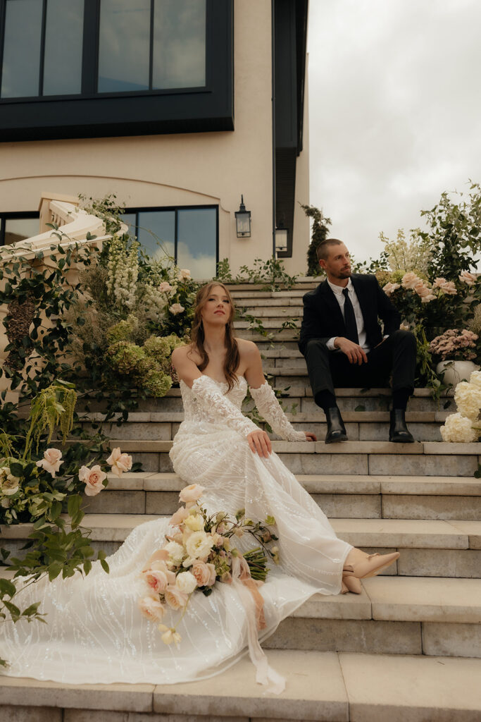cute couple at their dream wedding