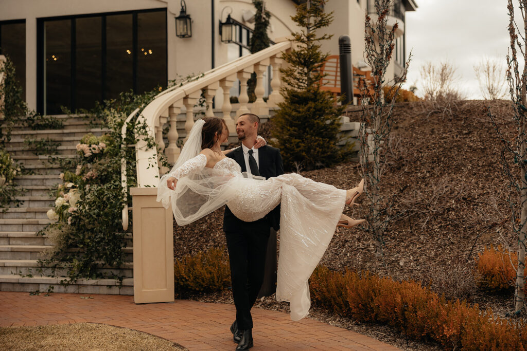 beautiful picture of the bride and groom