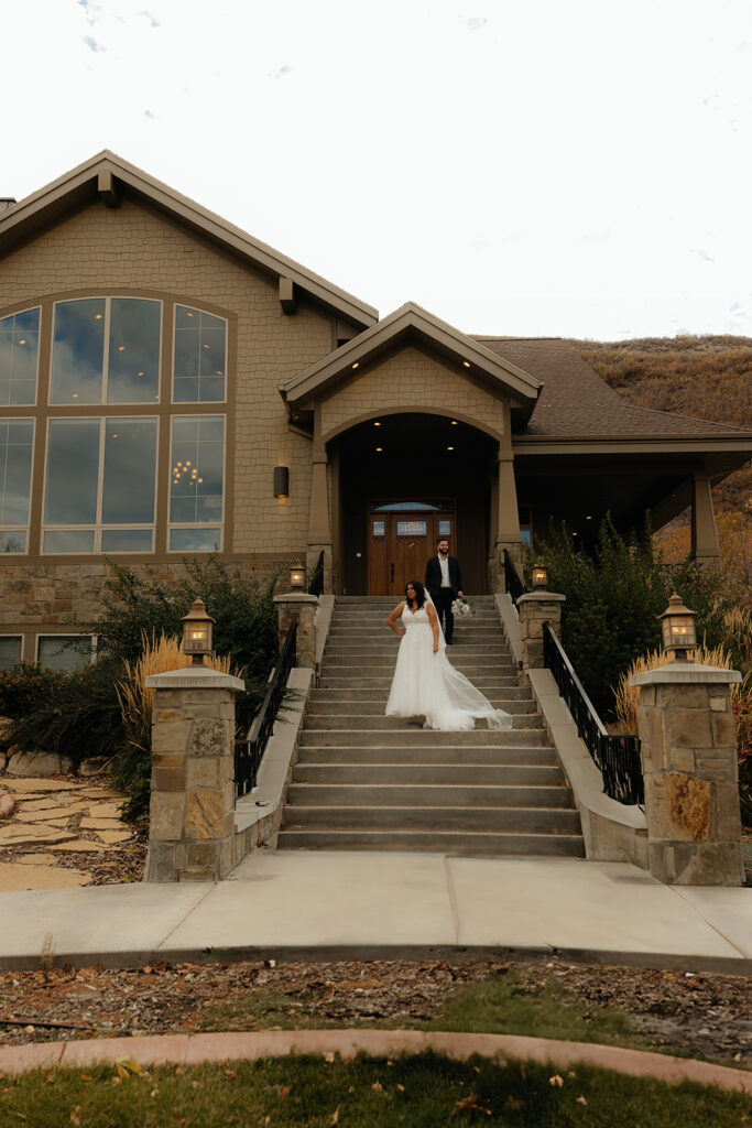 cute couple at their dream wedding