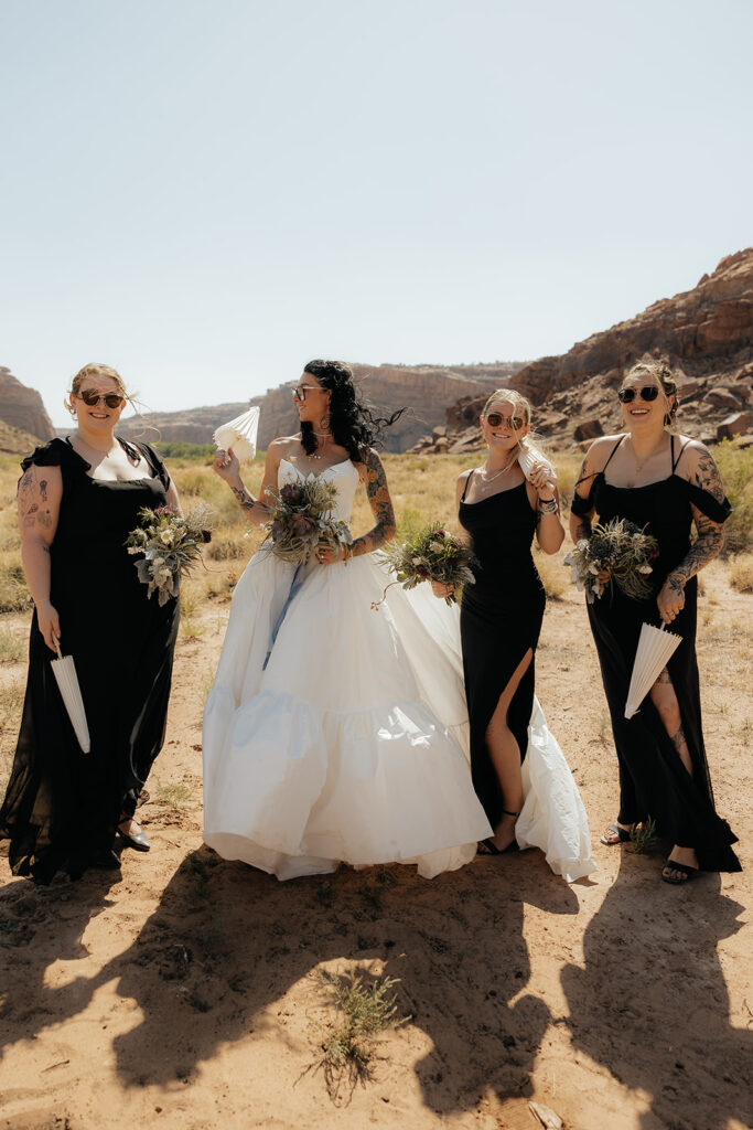Cute picture of the bride and her friends