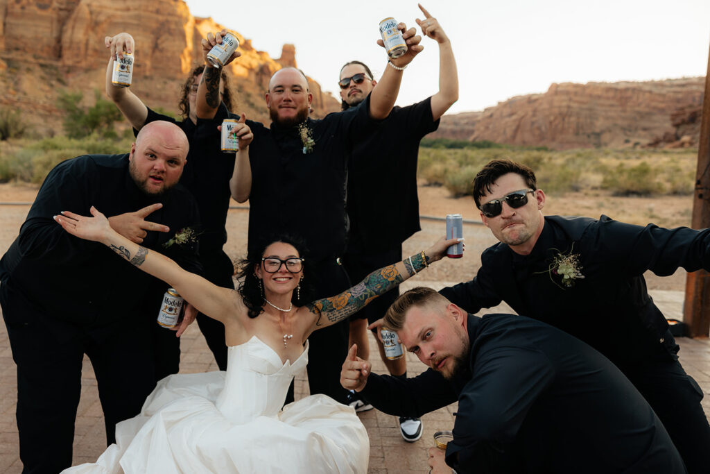fun wedding reception party
