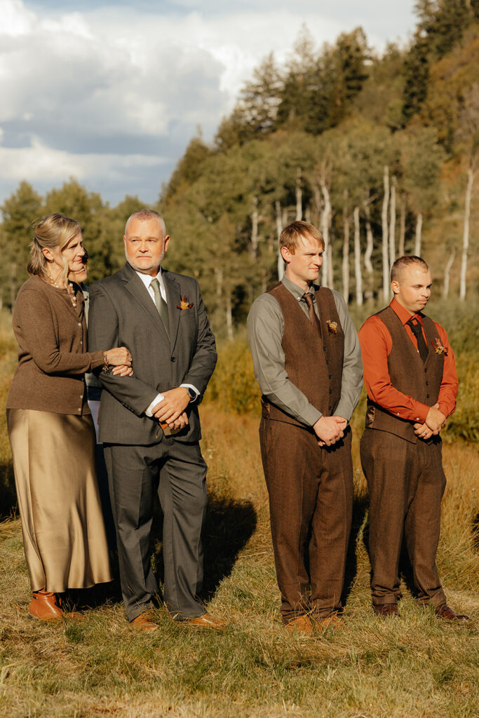 guests emotional at the ceremony