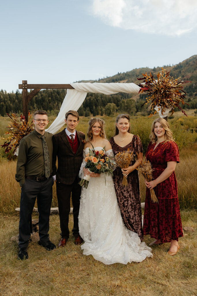 Golden Fall Mountains & Intimate Vows: Casey + Abby’s Snow Basin Utah Elopement