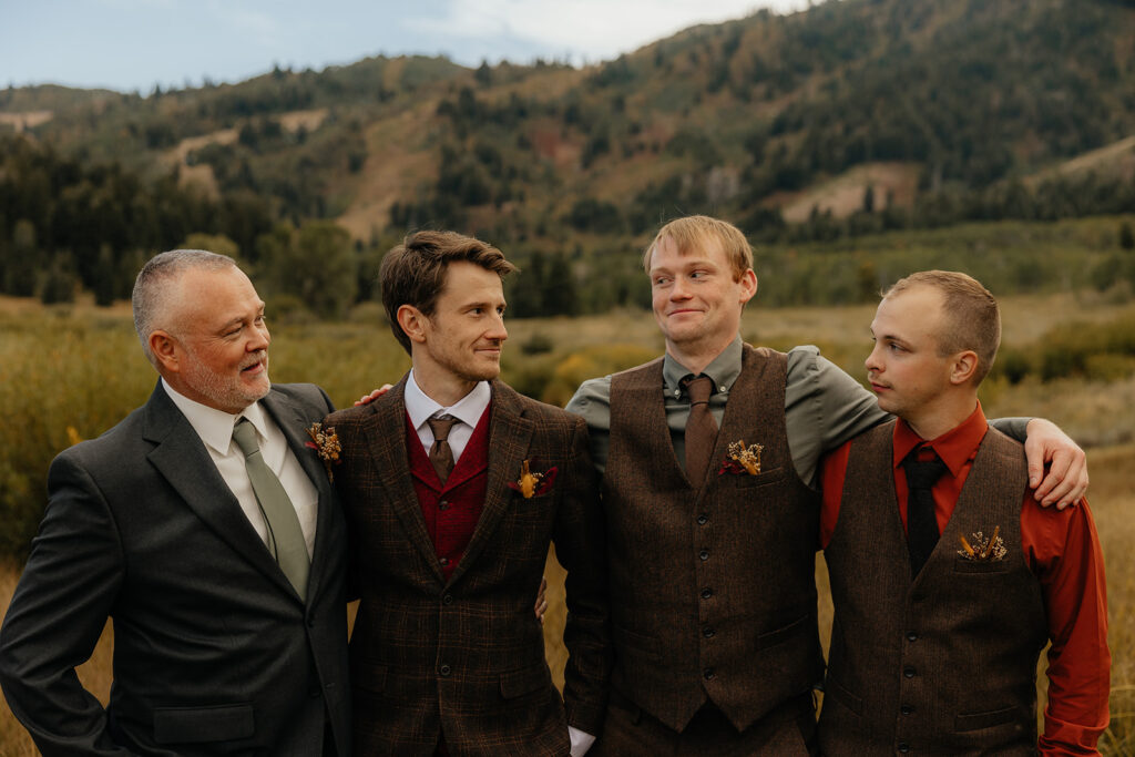 Golden Fall Mountains & Intimate Vows: Casey + Abby’s Snow Basin Utah Elopement