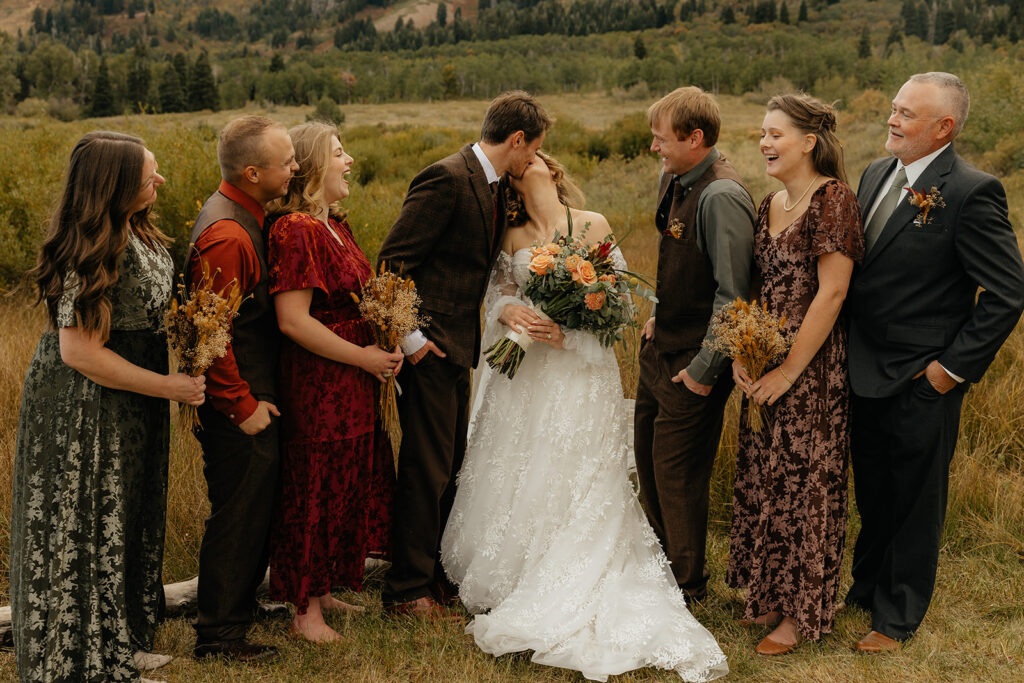 Golden Fall Mountains & Intimate Vows: Casey + Abby’s Snow Basin Utah Elopement