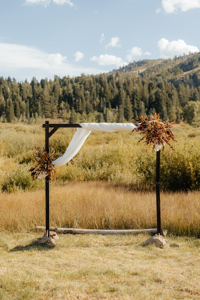 Golden Fall Mountains & Intimate Vows: Casey + Abby’s Snow Basin Utah Elopement