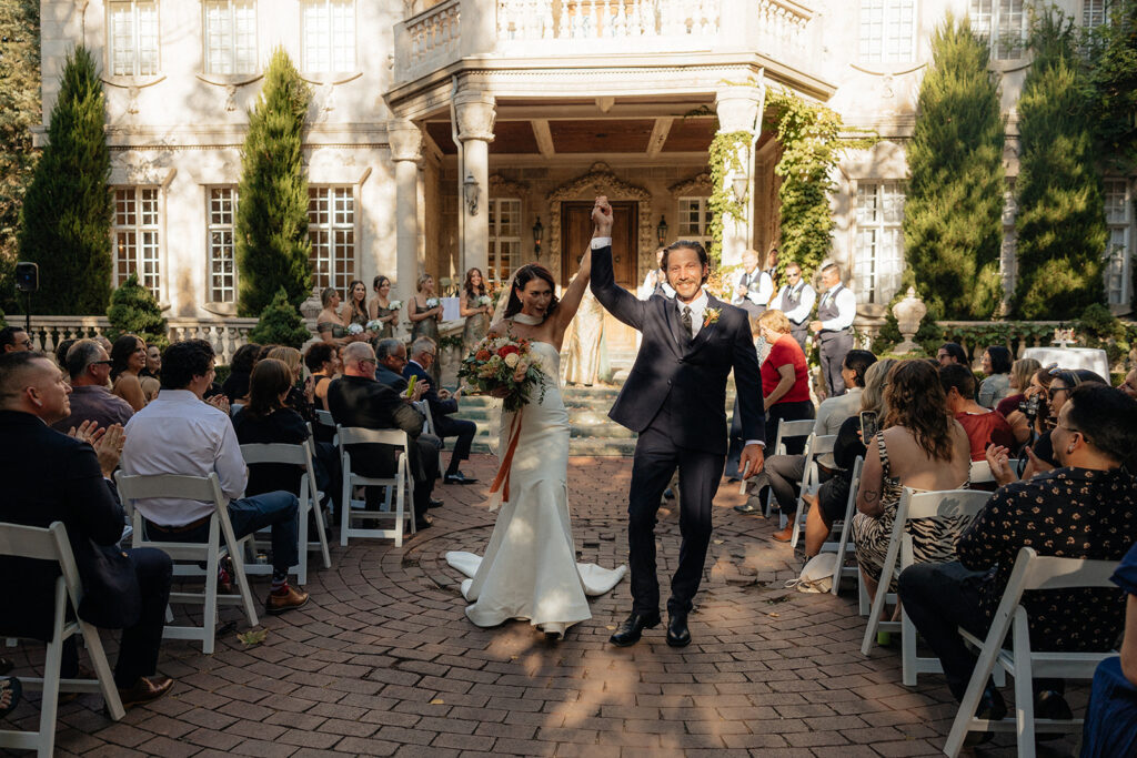 stunning portrait of the newlyweds