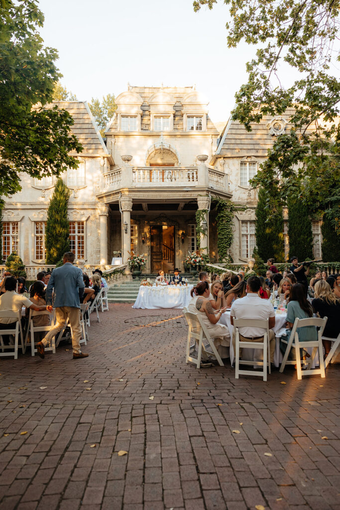 intimate and elegant wedding reception