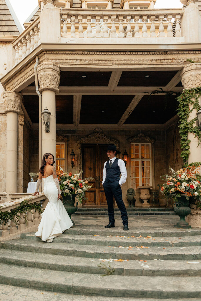 Chic & Luxurious La Caille Wedding in Utah, Rachel & Justin’s Intimate Chateau Celebration