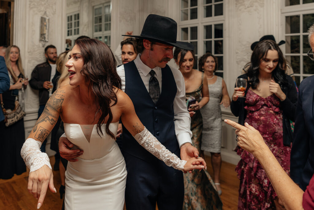 fun wedding reception party in utah