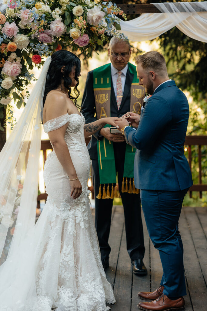 Elijah & Allison’s Classy Disney-Inspired Log Haven Wedding in the Utah Mountains