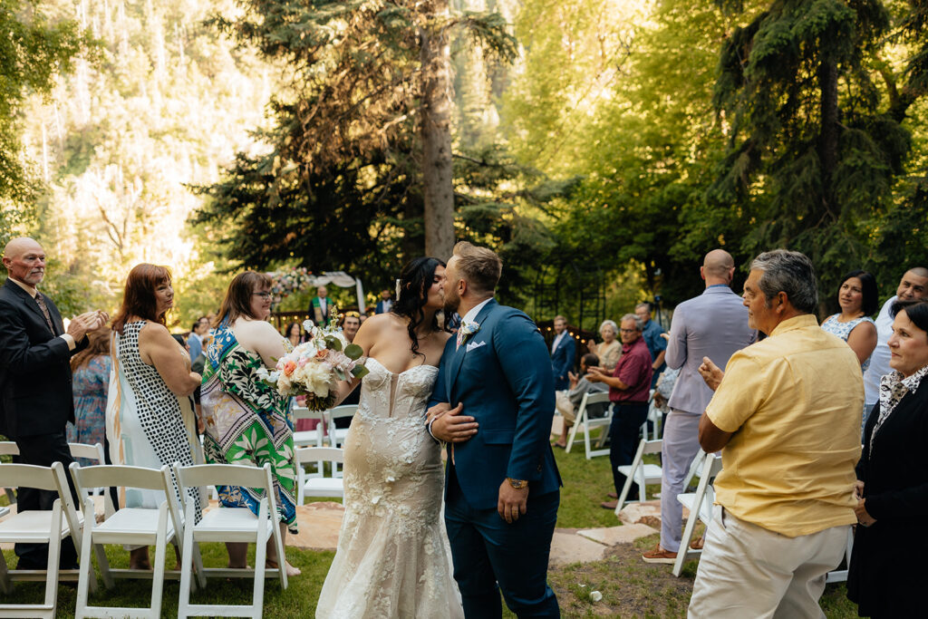 Elijah & Allison’s Classy Disney-Inspired Log Haven Wedding in the Utah Mountains
