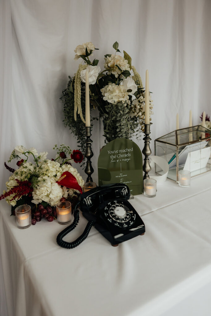 elegant and timeless wedding reception decor