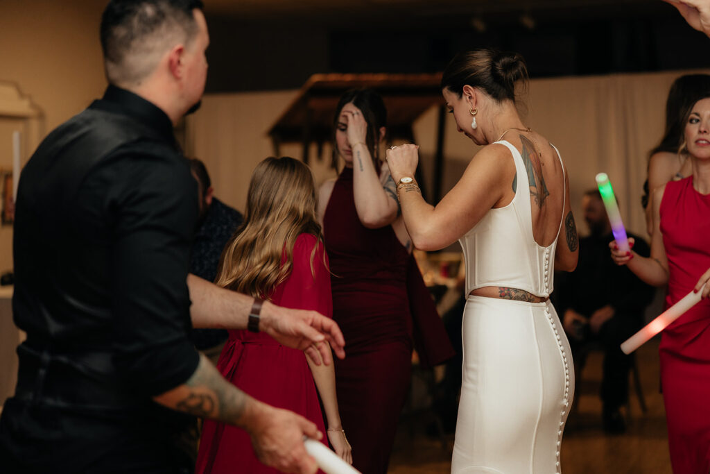 fun wedding reception in idaho