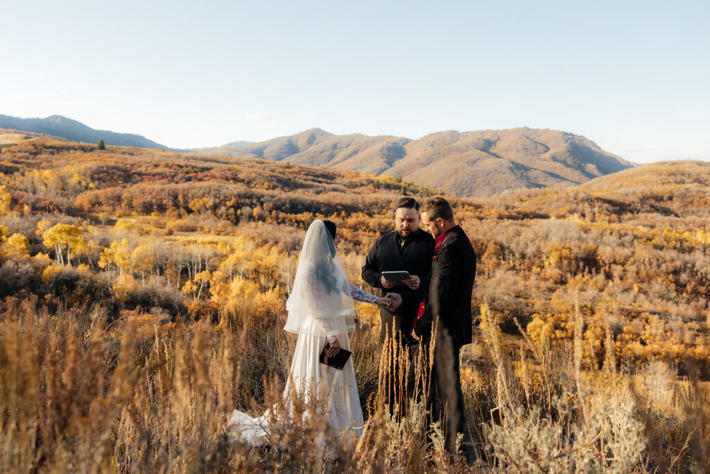 stunning intimate ceremony in utah