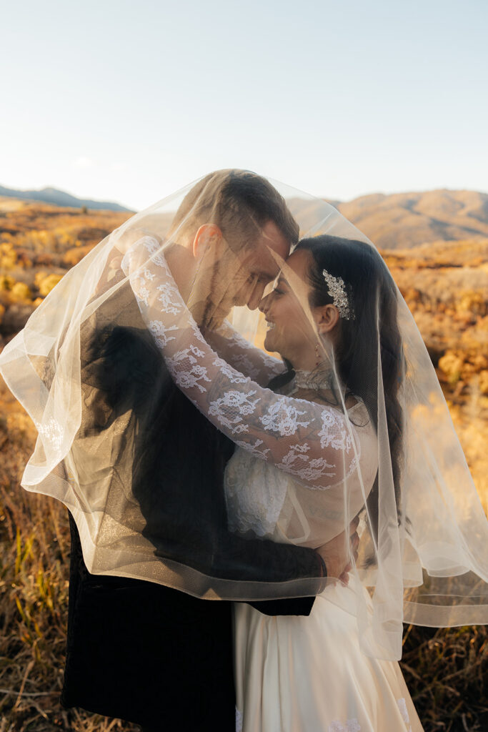 cute couple at their golden hour portraits