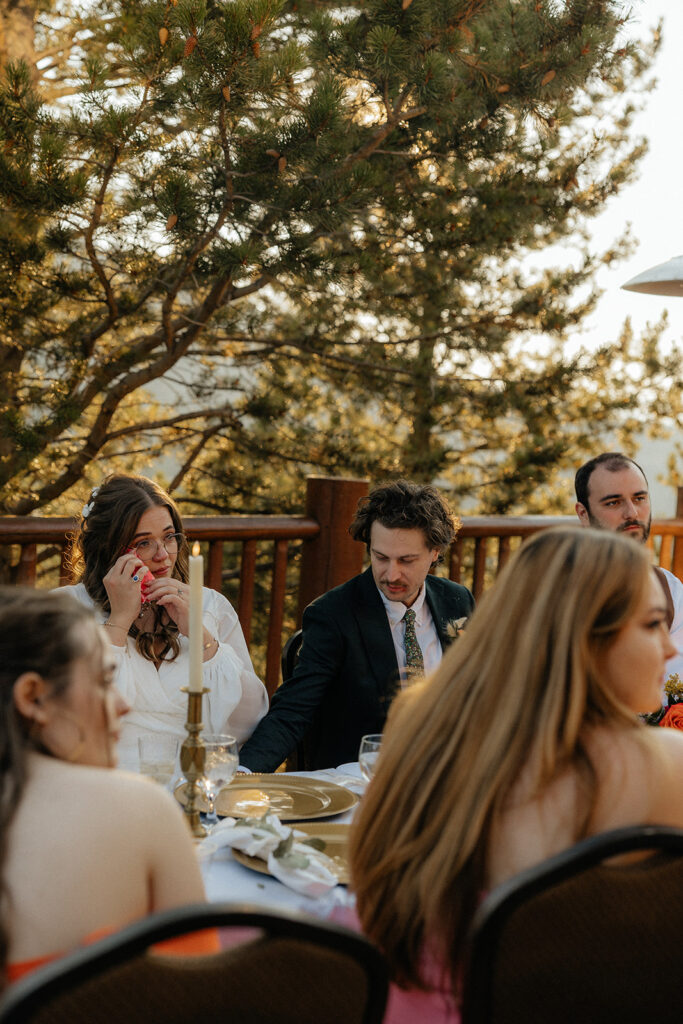 intimate wedding reception party