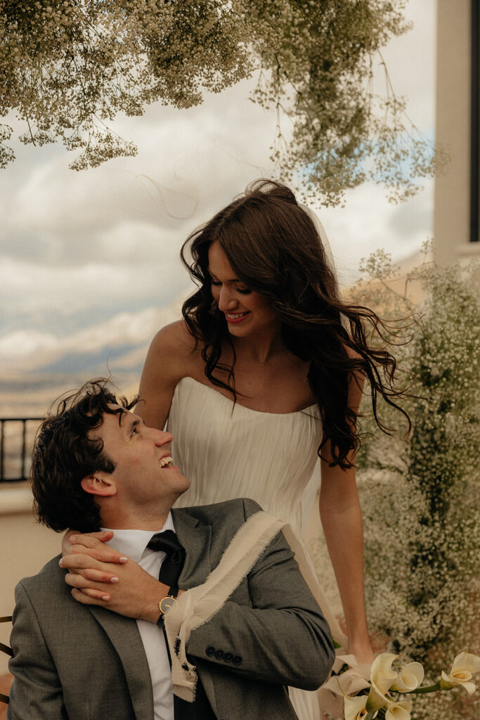 picture of the bride and groom at their dream wedding day