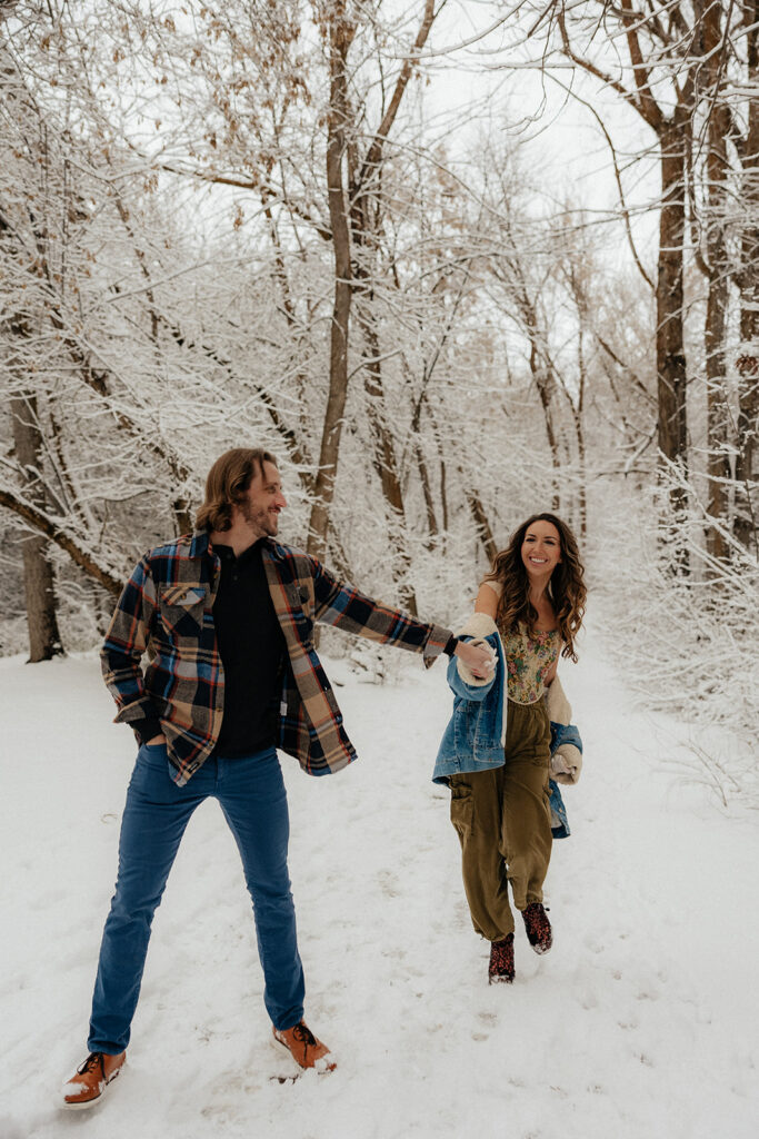 playful couple portraits in utah