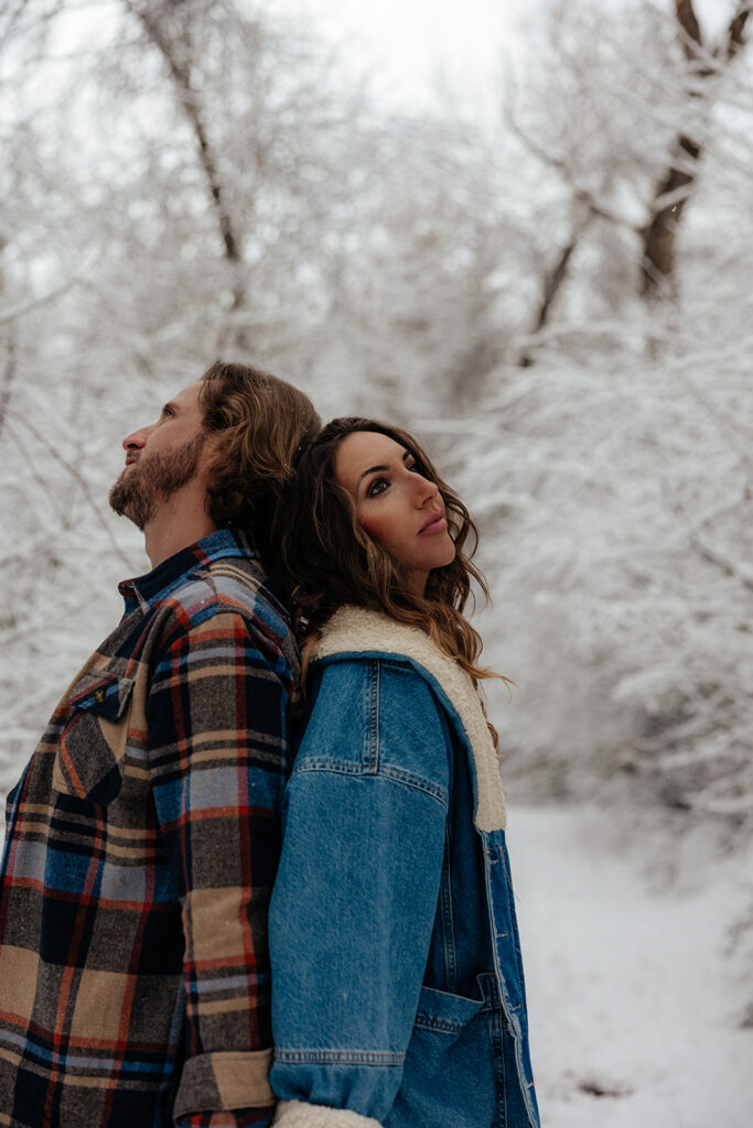 newly engaged couple at their dream photoshoot