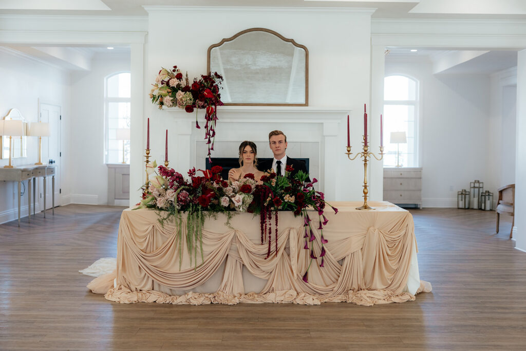 cute picture of the bride and groom at their dream wedding day